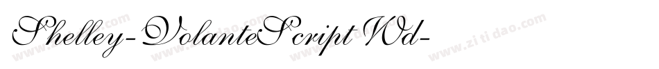 Shelley-VolanteScript Wd字体转换